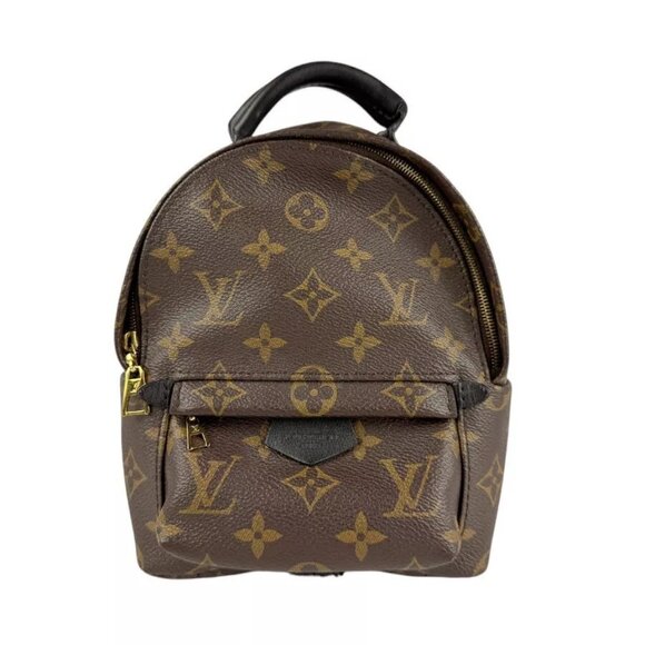 Auth LOUIS VUITTON Monogram Palm Springs Mini Backpack Brown M44873 - z4187 - Picture 1 of 16